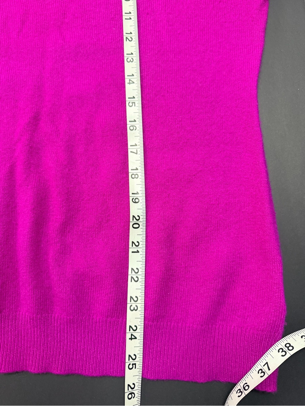 Charter Club Luxury 100% Cashmere Sweater Women’s Large Pink Fuchsia Crew Neck - Picture 5 of 5